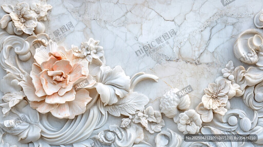 大理石雕花裝飾藝術(shù)圖案