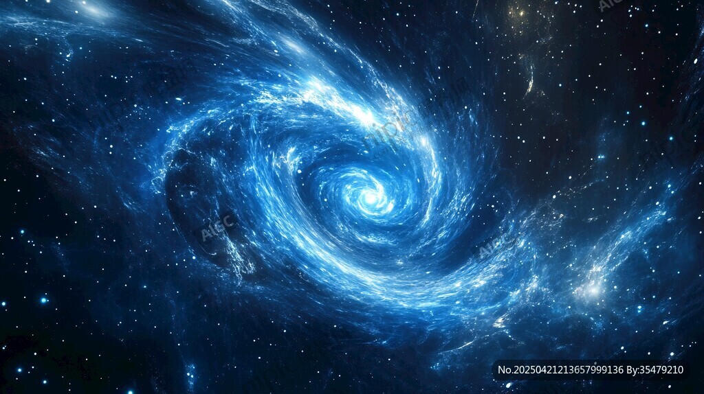 夢幻藍色星系漩渦
