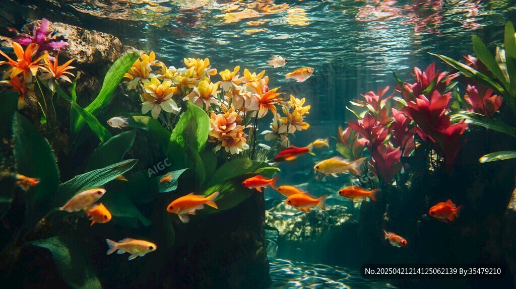 水下花境與靈動金魚共舞