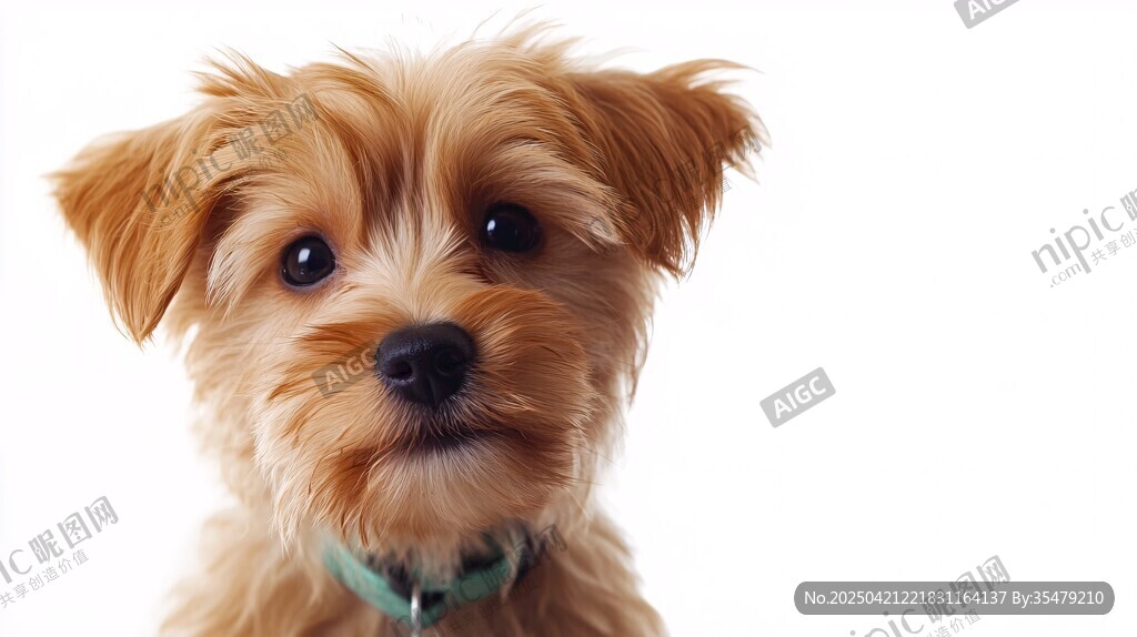 可愛小約克夏犬的萌照