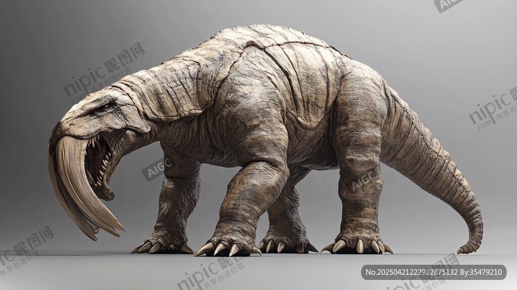 奇異長牙怪獸3D模型展示
