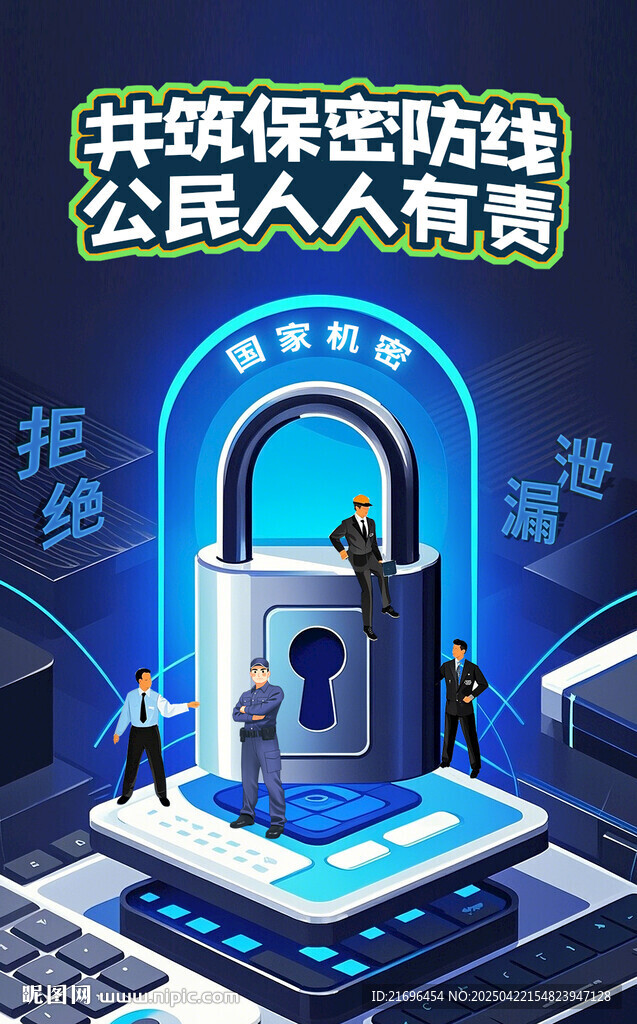 共筑保密防線宣傳海報(bào)