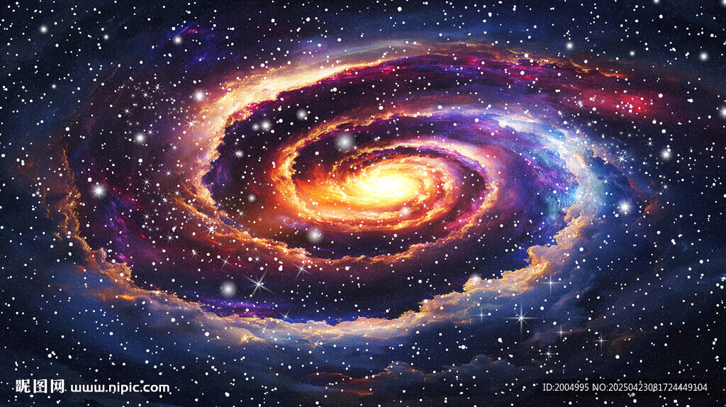 絢麗螺旋星系星空頂