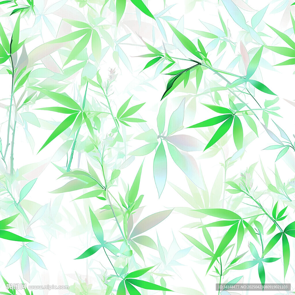 清新竹葉圖案背景紋理