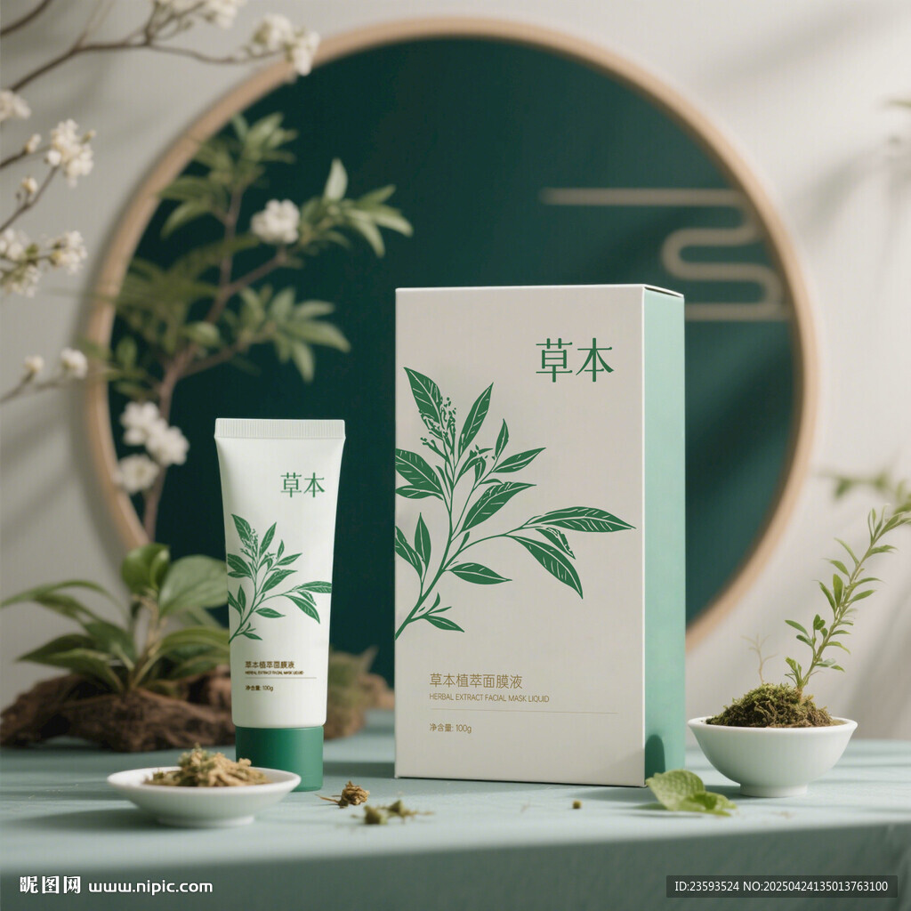 草本植萃國風包裝
