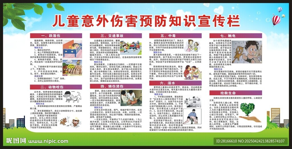 預(yù)防兒童意外傷害知識(shí)宣傳欄