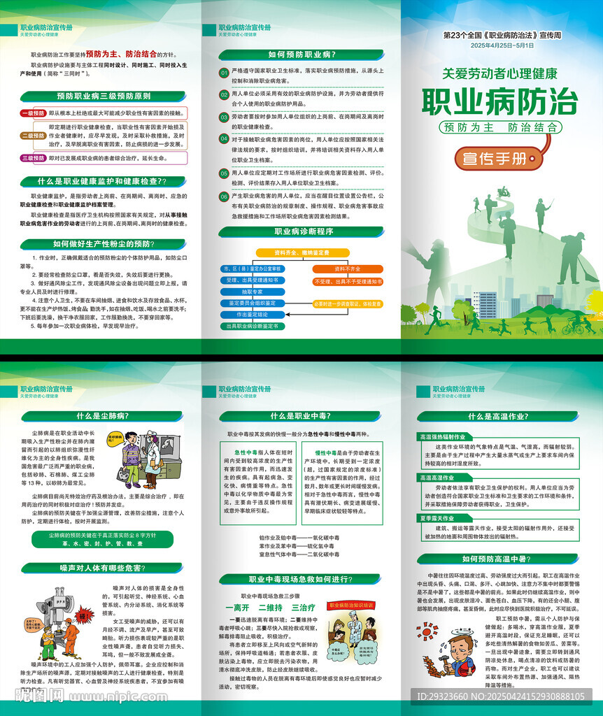 2025年職業(yè)病防治法三折頁(yè)
