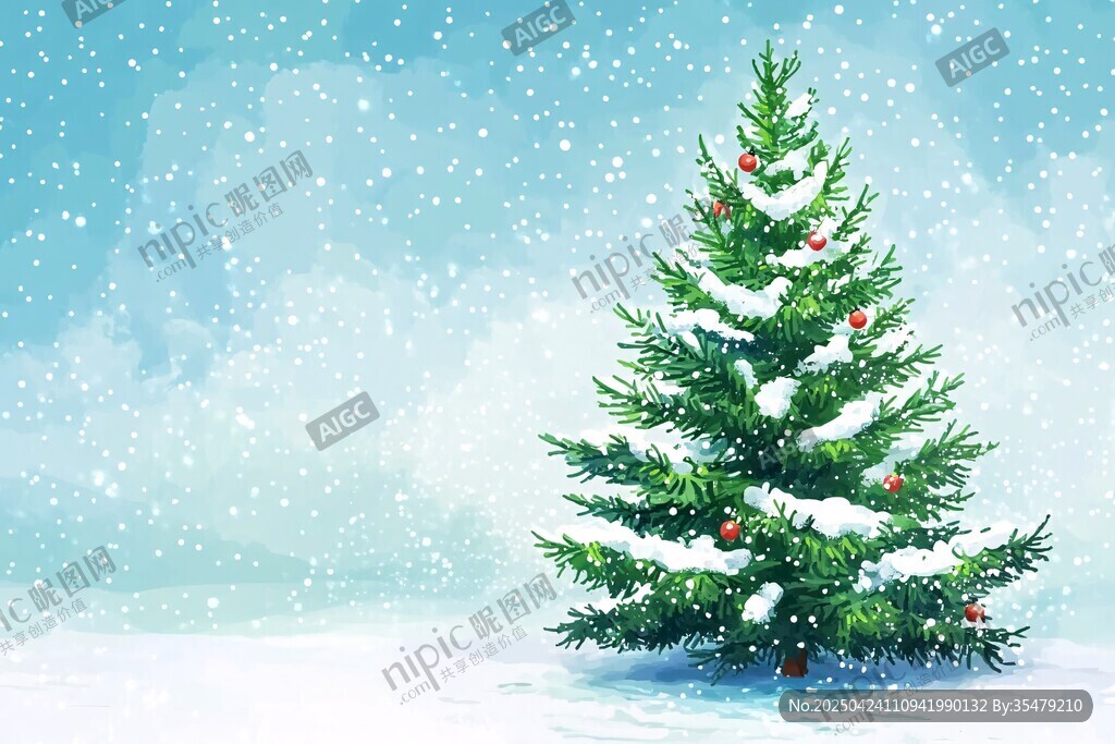 雪中圣誕樹(shù)