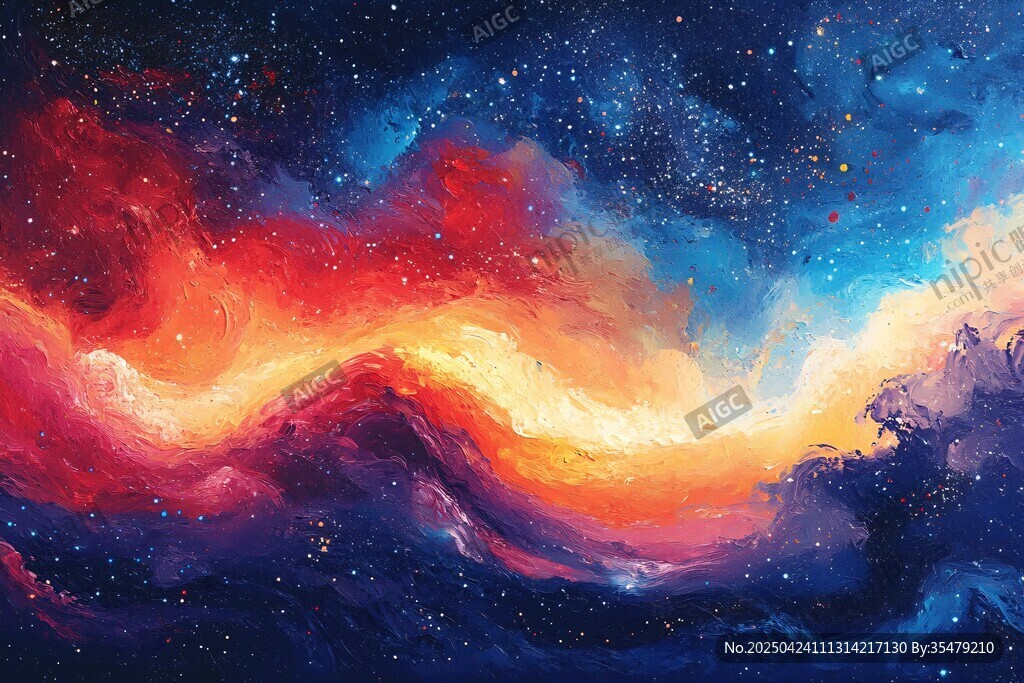 夢幻絢爛的宇宙星云圖景