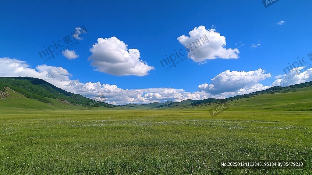 草原藍(lán)天美景
