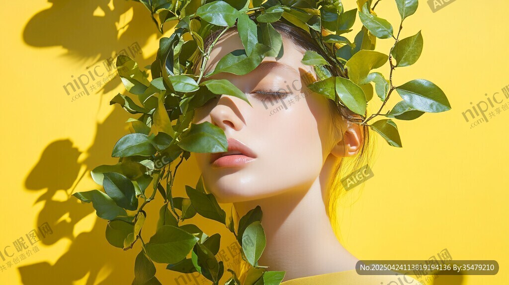 綠葉覆面的夢(mèng)幻女子