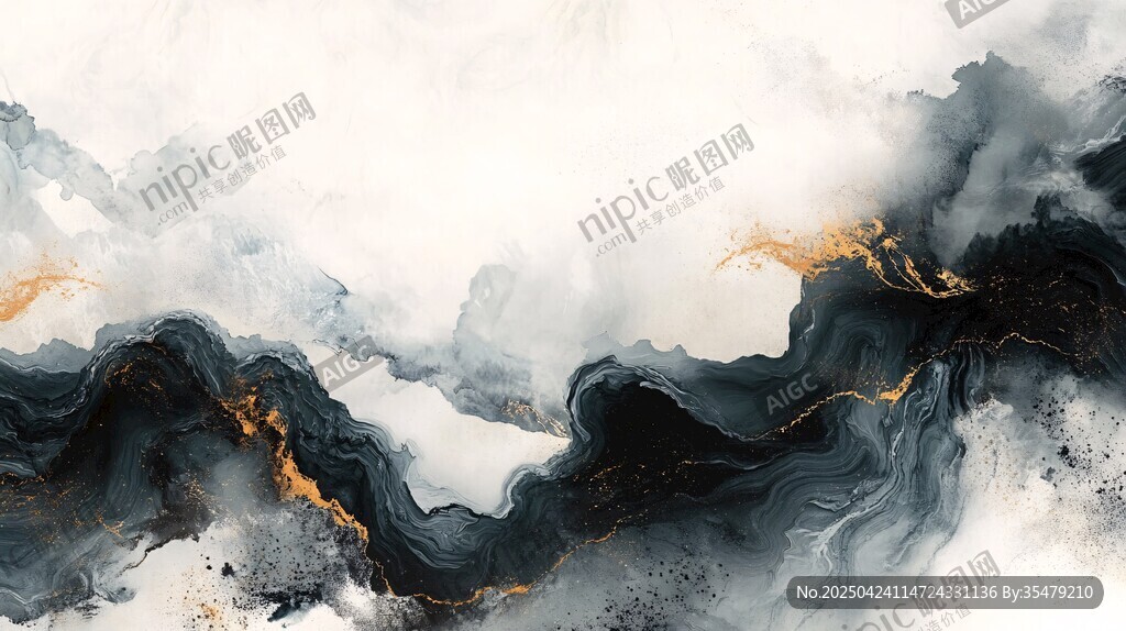 水墨山河 金墨流轉(zhuǎn)