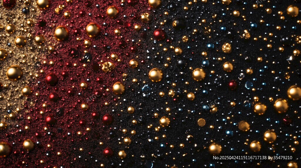 金紅閃爍的夢幻粒子世界