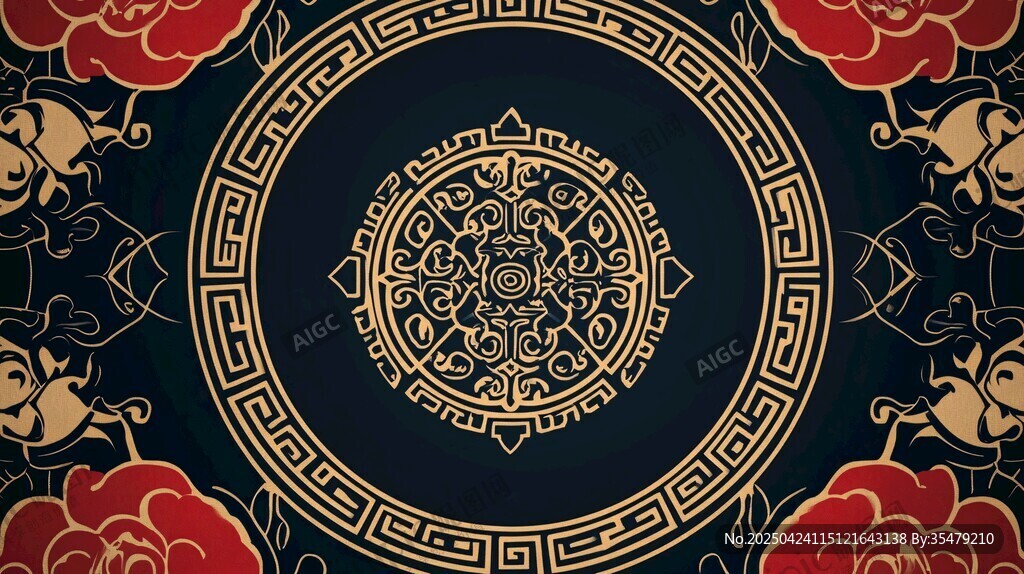 中式傳統(tǒng)花紋裝飾圖案
