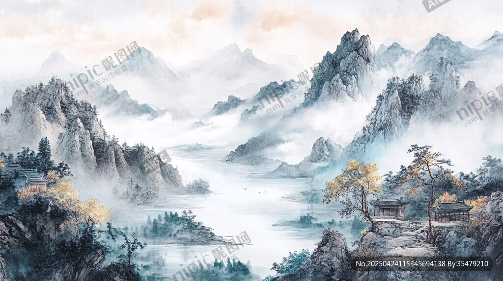 水墨山水間的詩意風光