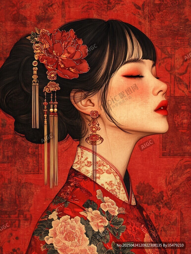 古典中式美人的優(yōu)雅韻致