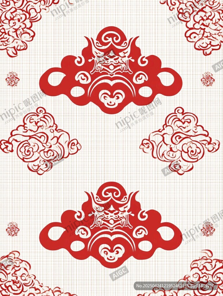 中式傳統(tǒng)云紋吉祥圖案