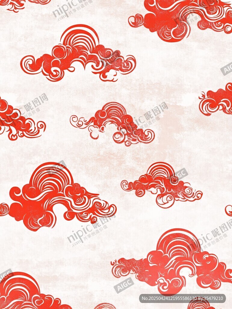 中式傳統(tǒng)祥云圖案紋理