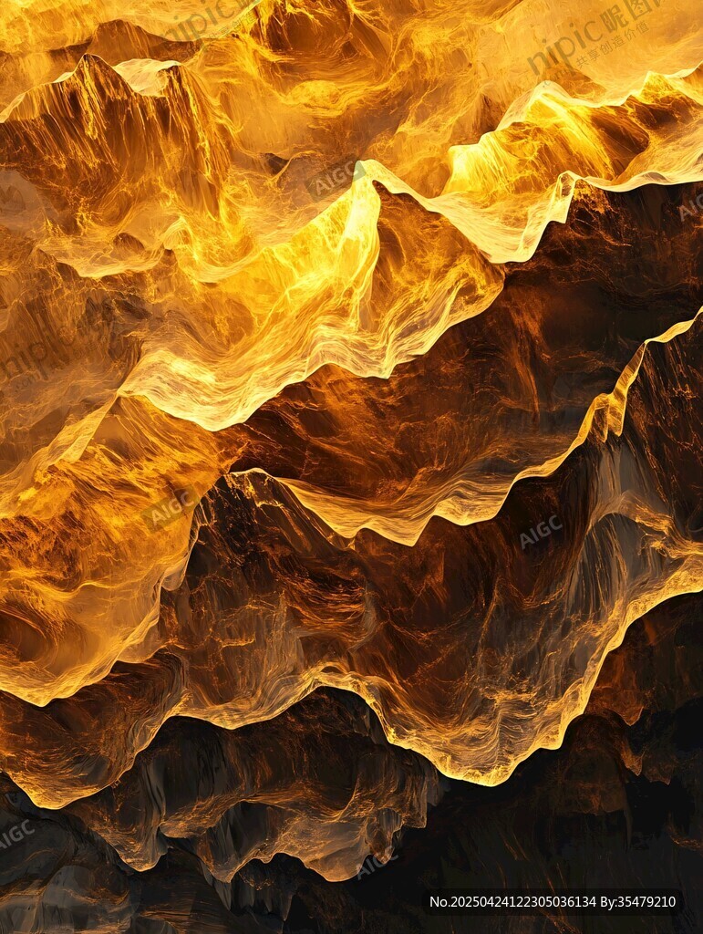 夢(mèng)幻金色火焰紋理背景