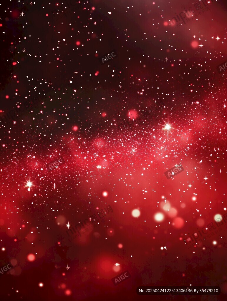 夢(mèng)幻紅色星空閃爍背景