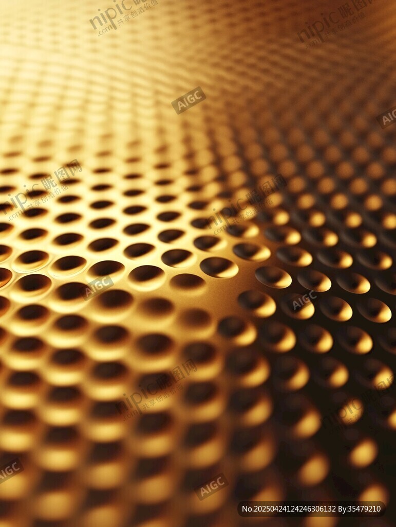 金色多孔金屬質(zhì)感紋理