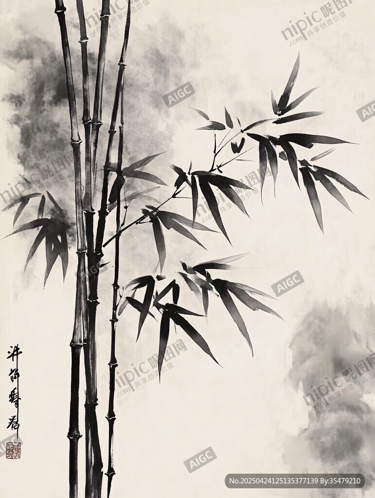 水墨竹韻