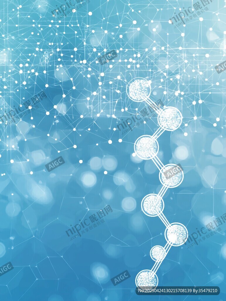 科技感DNA鏈背景圖