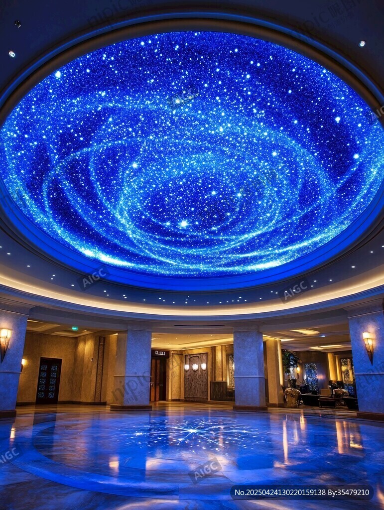 夢(mèng)幻星空穹頂室內(nèi)場(chǎng)景