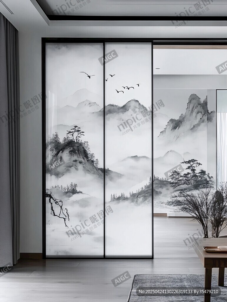 中式山水屏風(fēng) 雅致家居風(fēng)