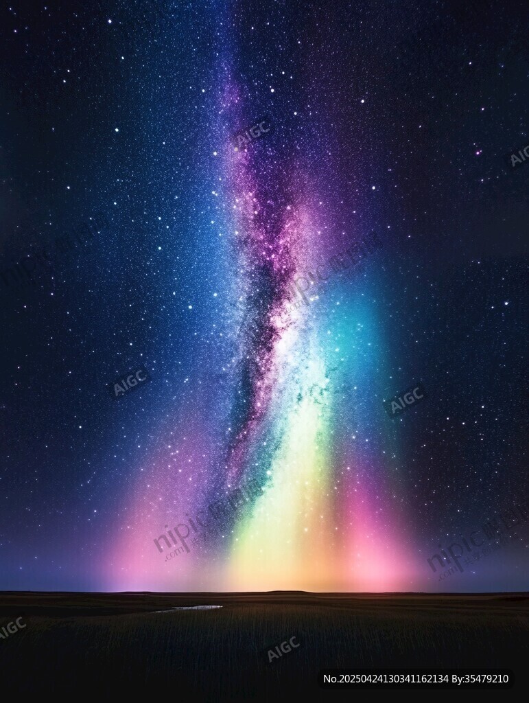 夢幻星空下的璀璨宇宙奇觀