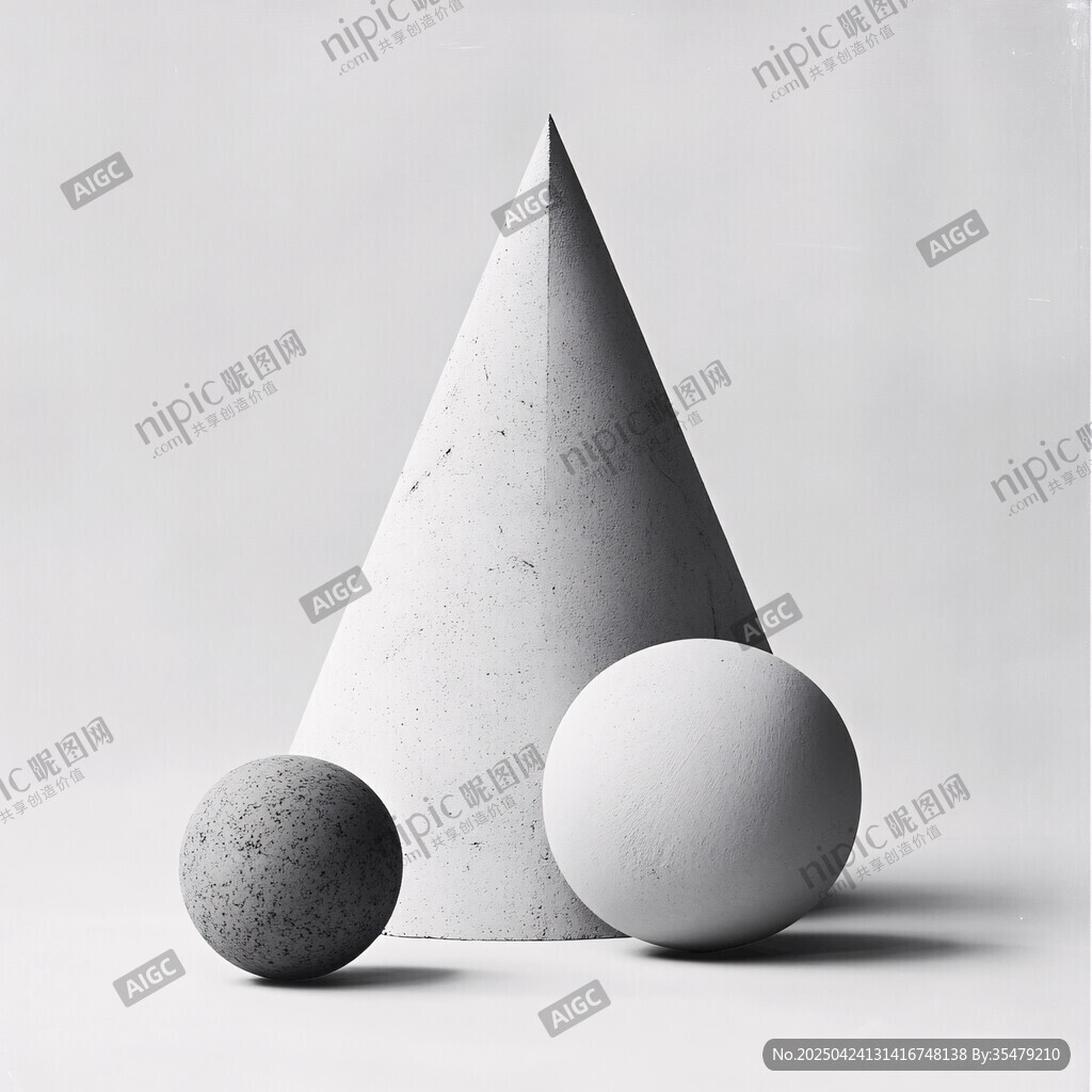 幾何石膏體靜物組合