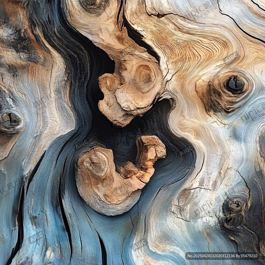獨(dú)特紋理的滄桑老樹根