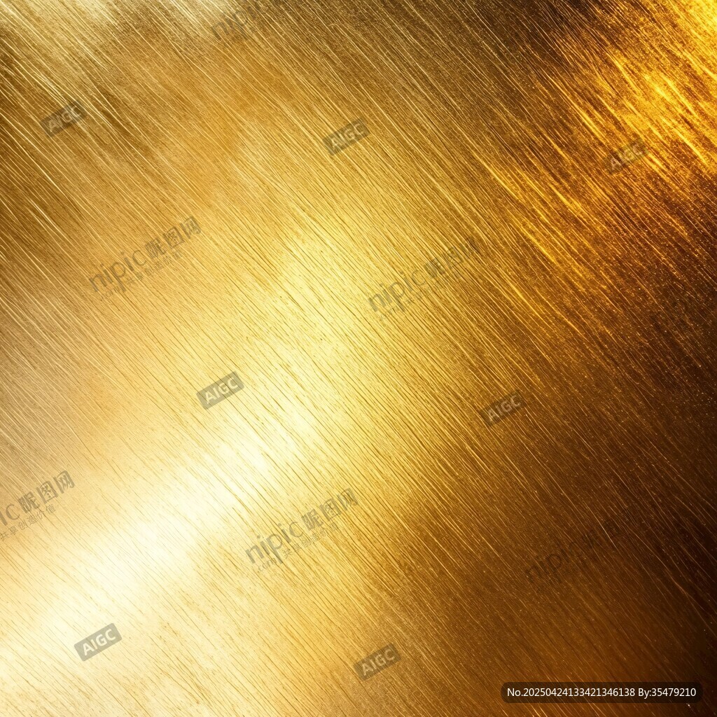 金色金屬拉絲質(zhì)感背景圖