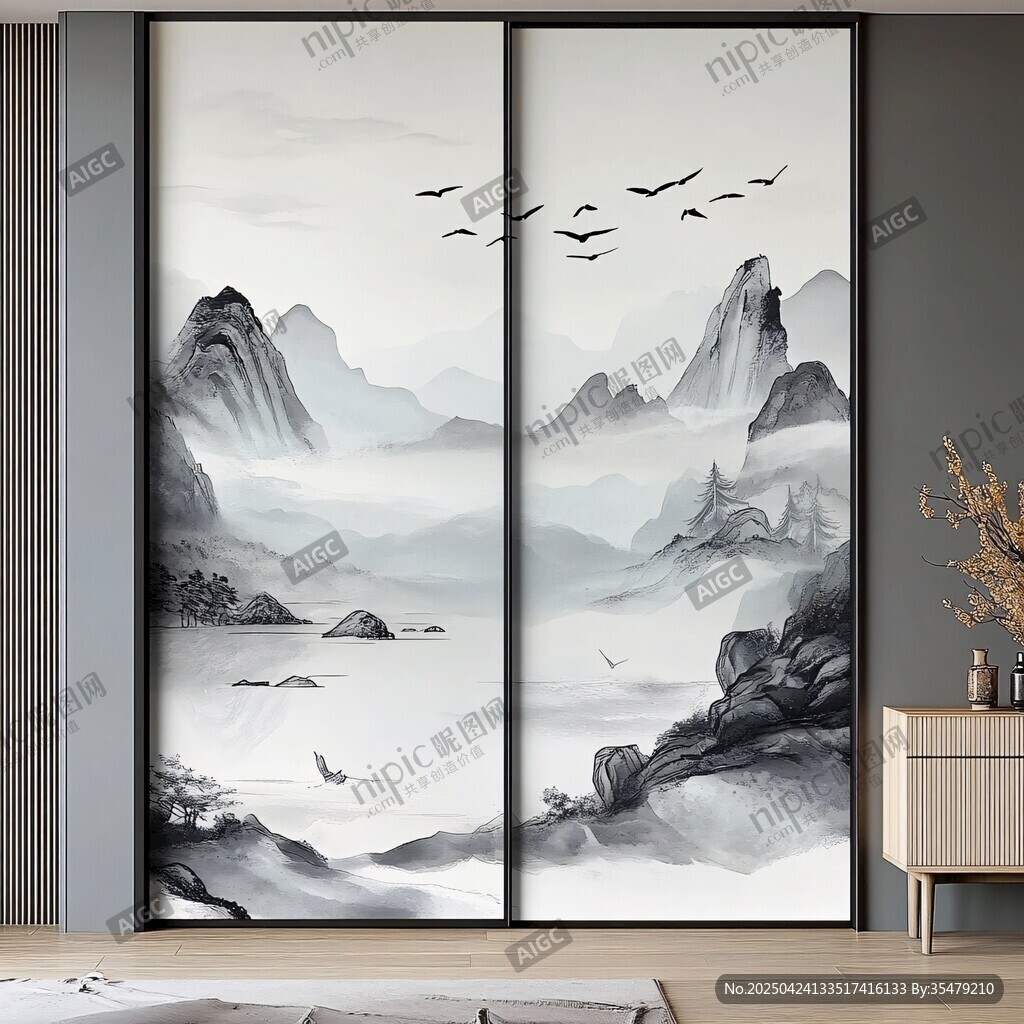 中式山水移門 意境悠遠(yuǎn)