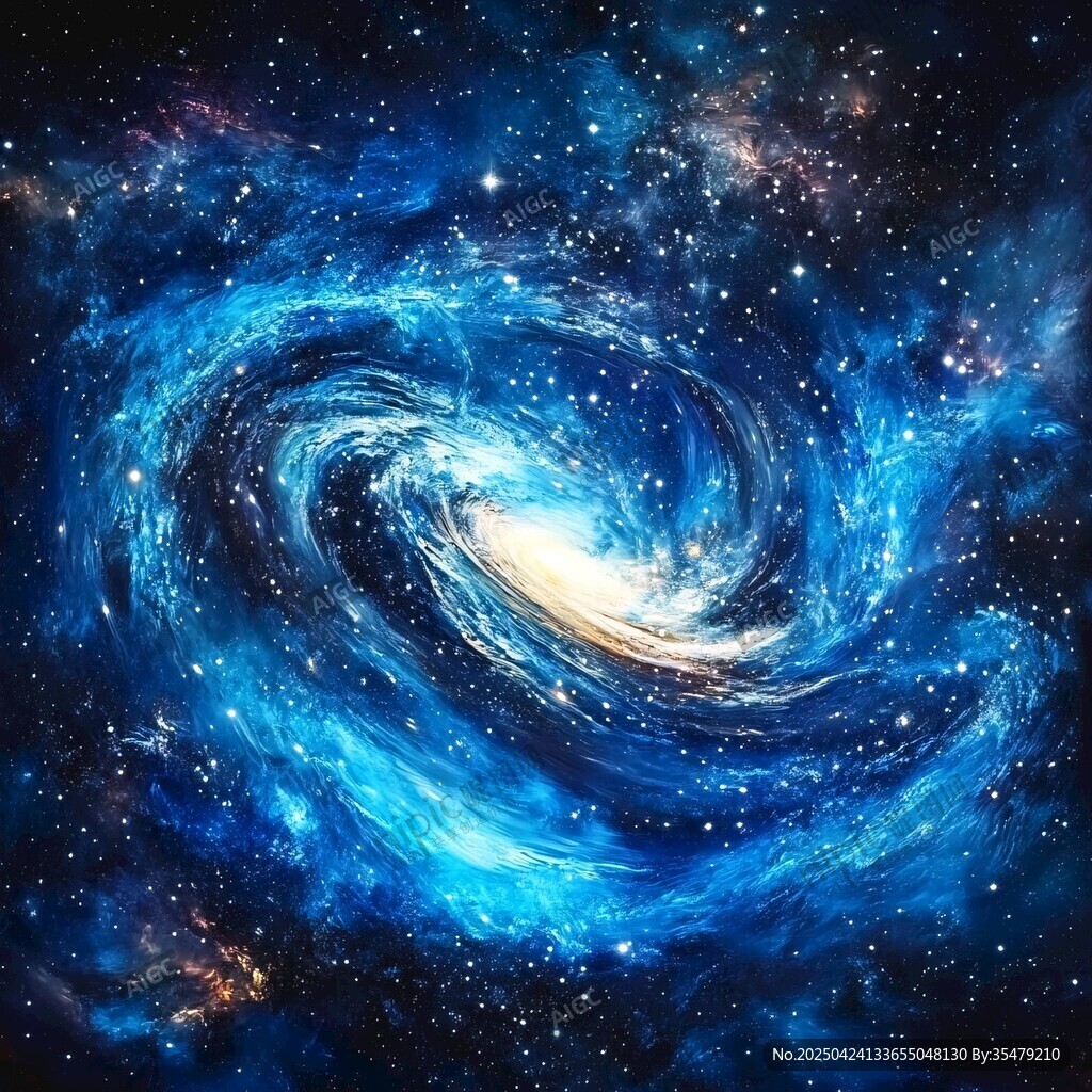 夢幻藍(lán)色漩渦星系