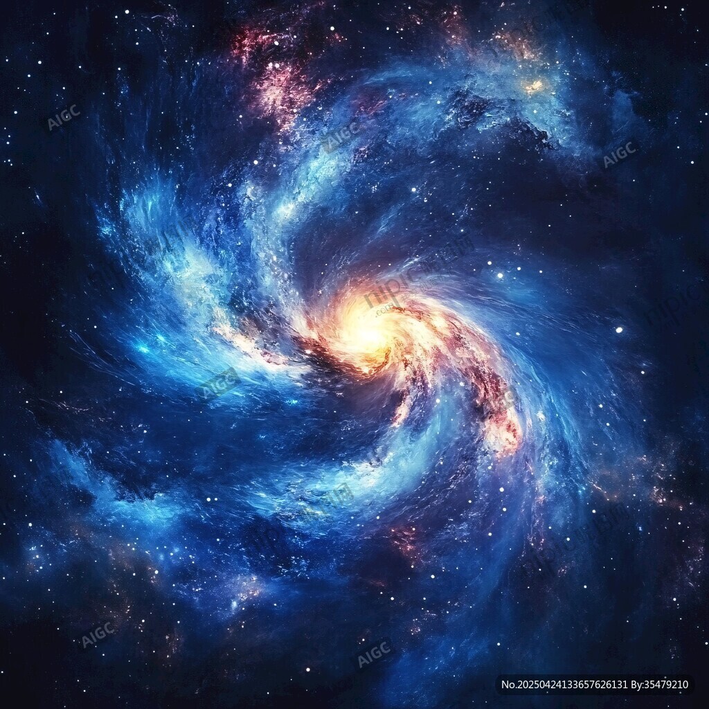 夢幻旋渦星系宇宙奇觀