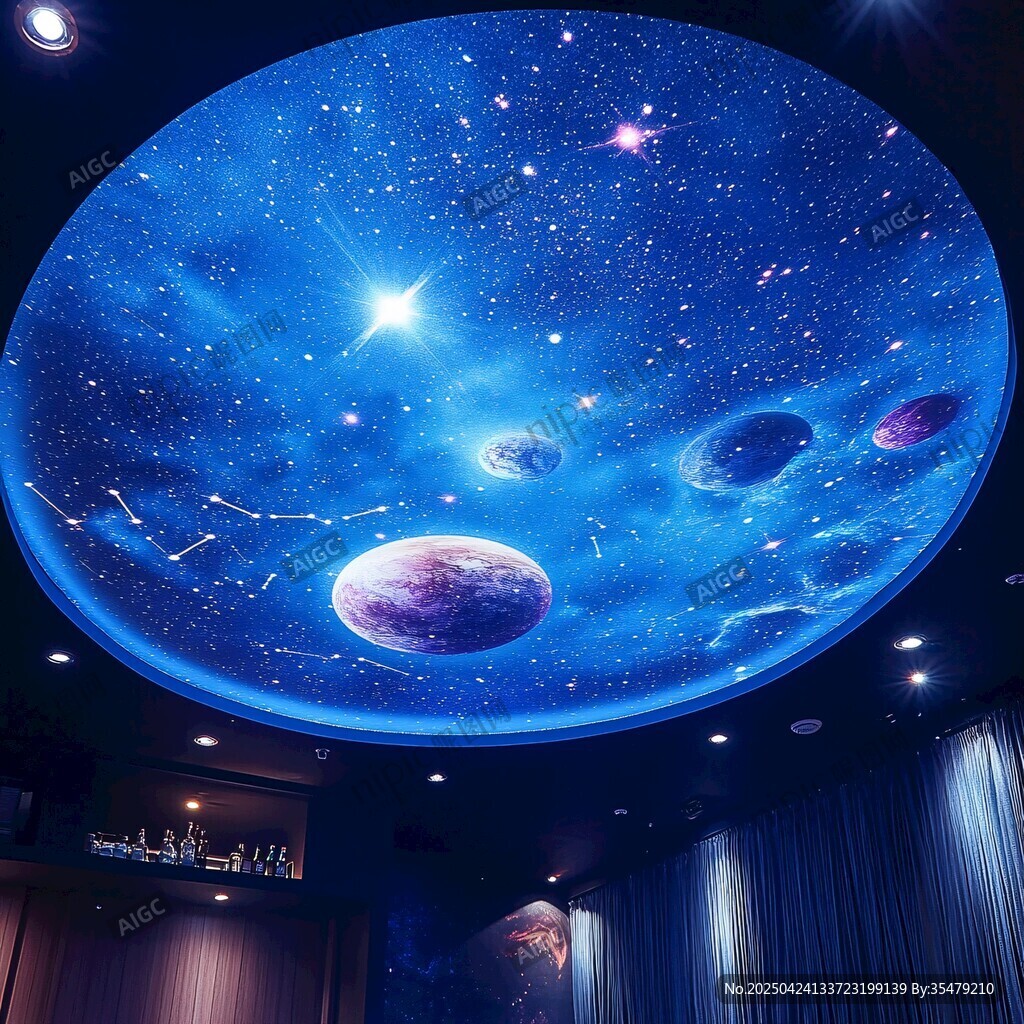 梦幻星空天花板装饰设计 梦幻星空天花板装饰设计
