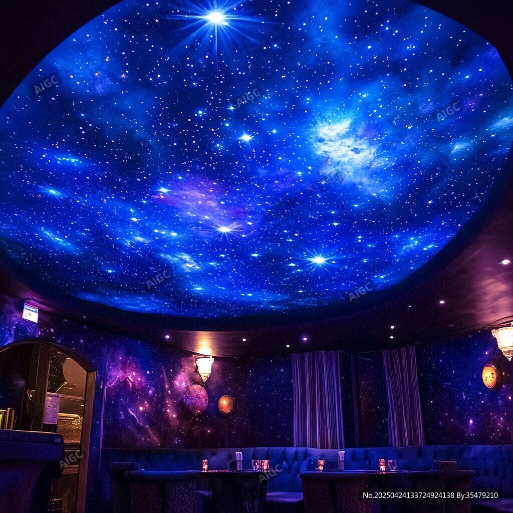 夢幻星空主題室內(nèi)場景