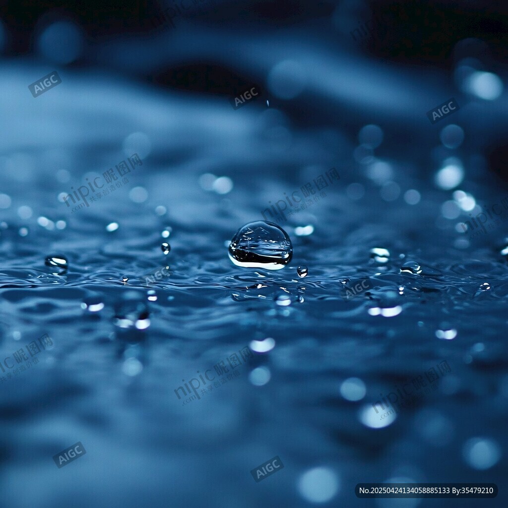 水滴落下的唯美瞬間