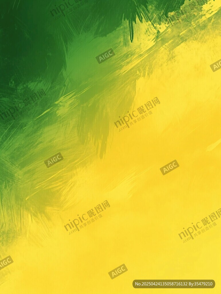 黃綠漸變抽象水彩背景圖
