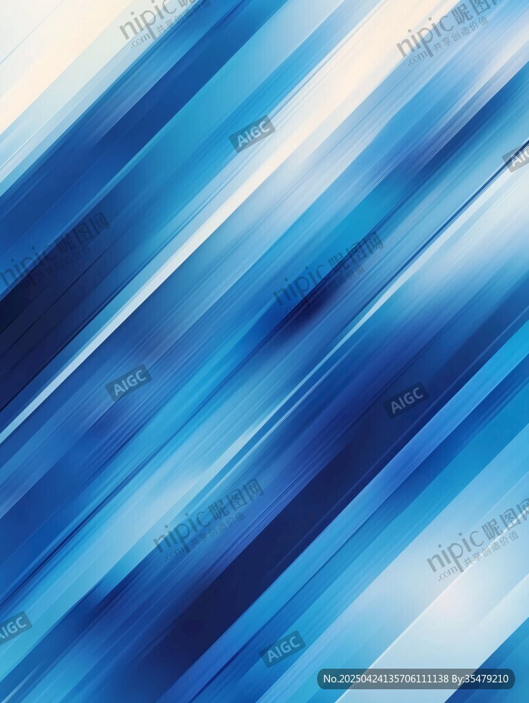藍色動感斜線條紋背景圖