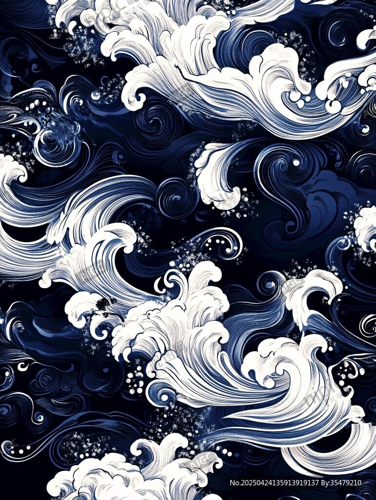 日式海浪紋圖案設(shè)計(jì)