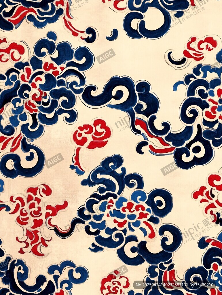 傳統(tǒng)云紋圖案精美紋樣