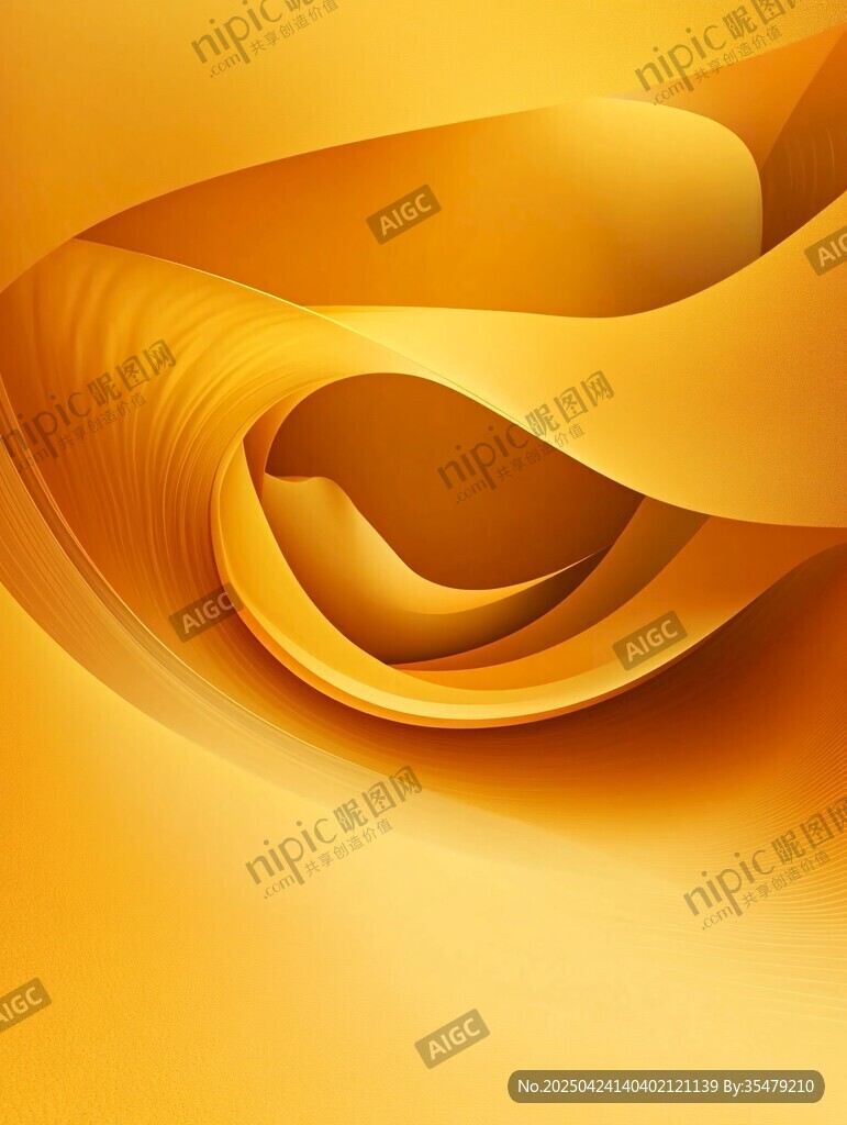 金色流動曲線藝術(shù)背景