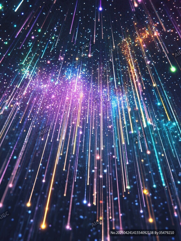 夢幻星芒宇宙絢麗場景