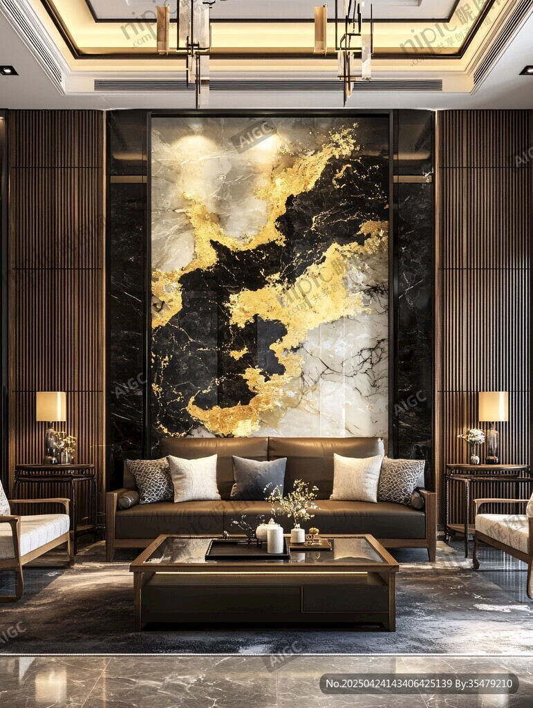 新中式奢華客廳優(yōu)雅景致