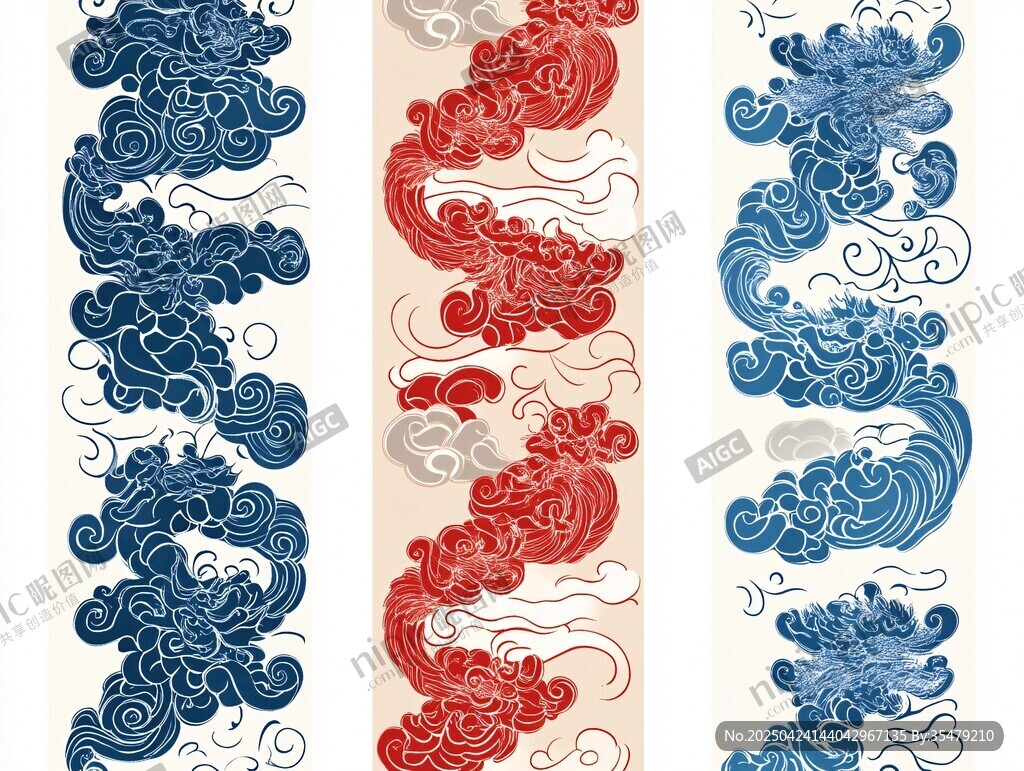 中式傳統(tǒng)云紋圖案設(shè)計