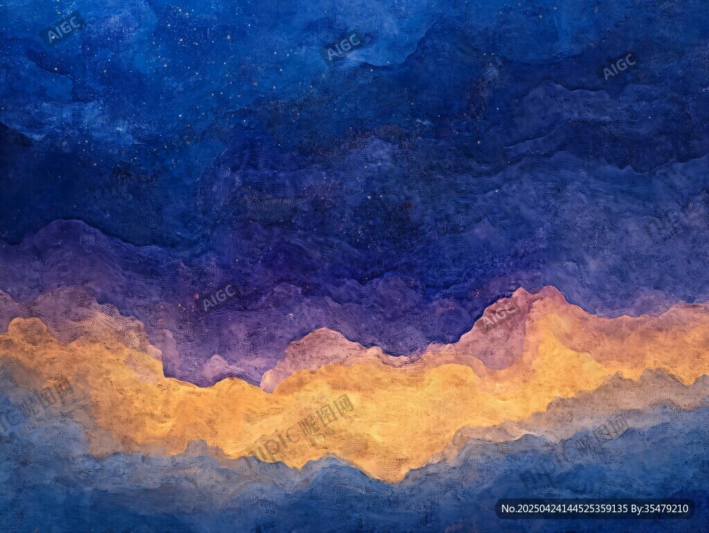 夢幻水彩繪就的天空奇景