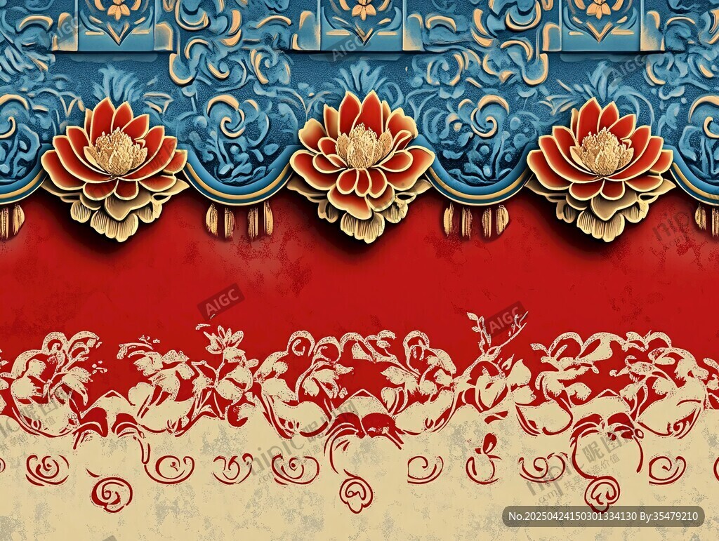 中式傳統(tǒng)花紋精美裝飾圖案