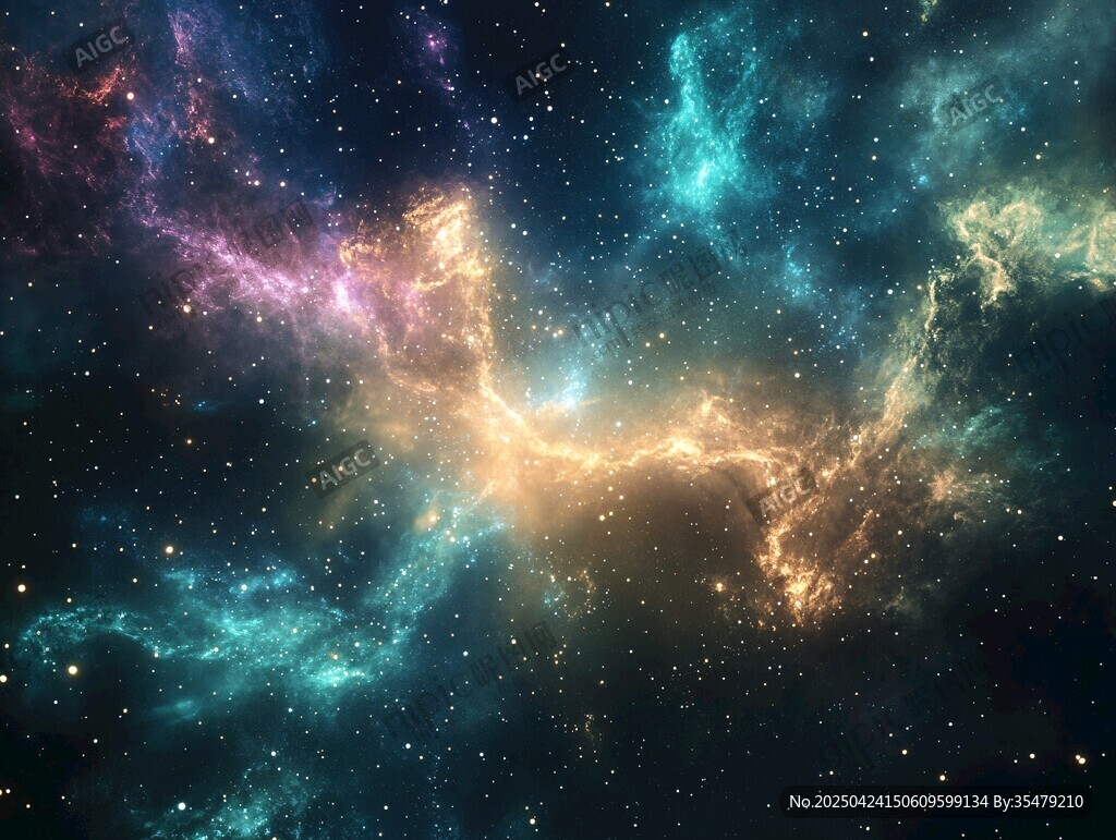 夢幻絢麗的宇宙星云景象